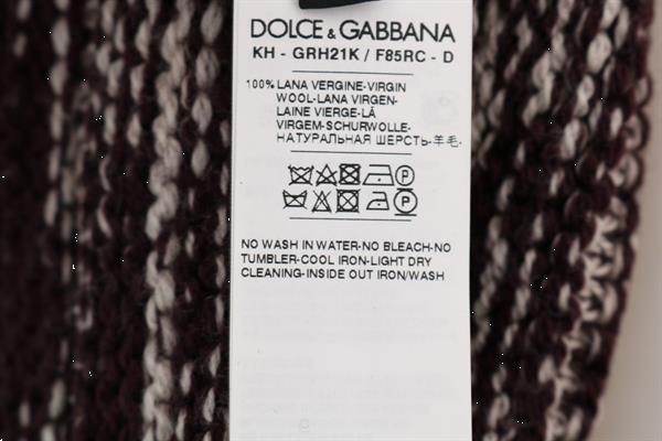 Grote foto dolce gabbana bordeaux wool winter beanie kleding dames sieraden