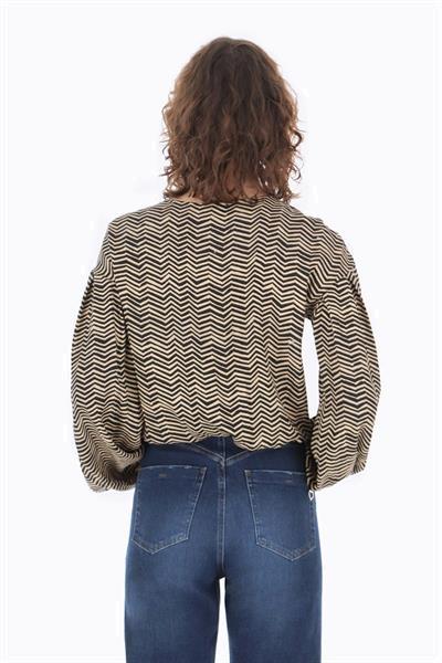 Grote foto please brown black sweater s kleding dames truien en vesten