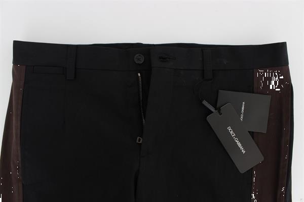 Grote foto dolce gabbana brown black 3 4 length pants it50 l kleding heren spijkerbroeken en jeans