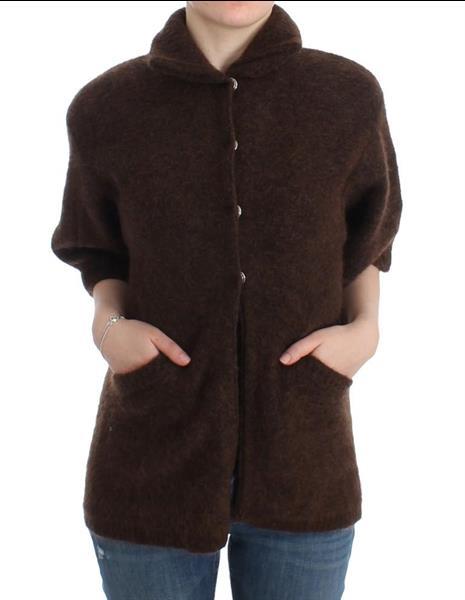Grote foto cavalli brown mohair knitted cardigan it44 l kleding dames truien en vesten