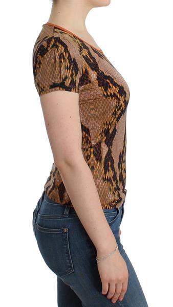Grote foto cavalli brown snake printed top it44 l kleding dames t shirts