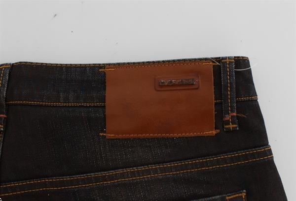 Grote foto ylisia fashion brown wash cotton stretch slim fit jeans w34 kleding heren spijkerbroeken en jeans