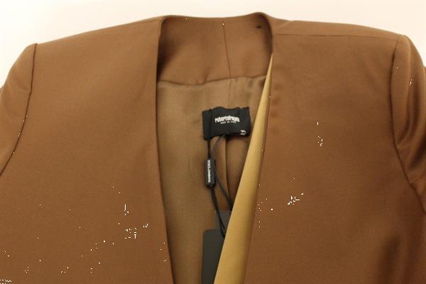 Grote foto roberto fragata brown wool silk blazer coat jacket it40 s kleding heren kostuums en colberts