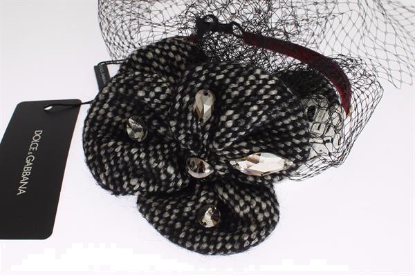 Grote foto dolce gabbana diadem headband tiara black floral fascinato kleding dames sieraden