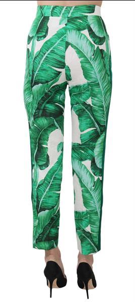 Grote foto dolce gabbana dolce gabbana banana leaf print jaquard tr kleding dames spijkerbroeken en jeans