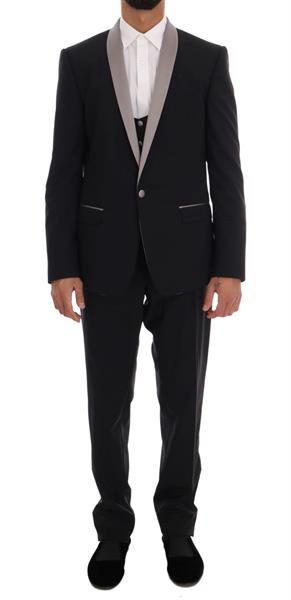 Grote foto dolce gabbana dolce gabbana black 3 piece martini slim s kleding heren kostuums en colberts