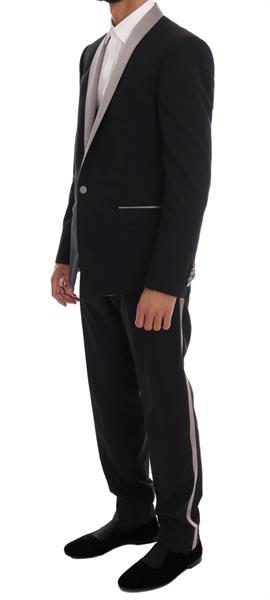 Grote foto dolce gabbana dolce gabbana black 3 piece martini slim s kleding heren kostuums en colberts