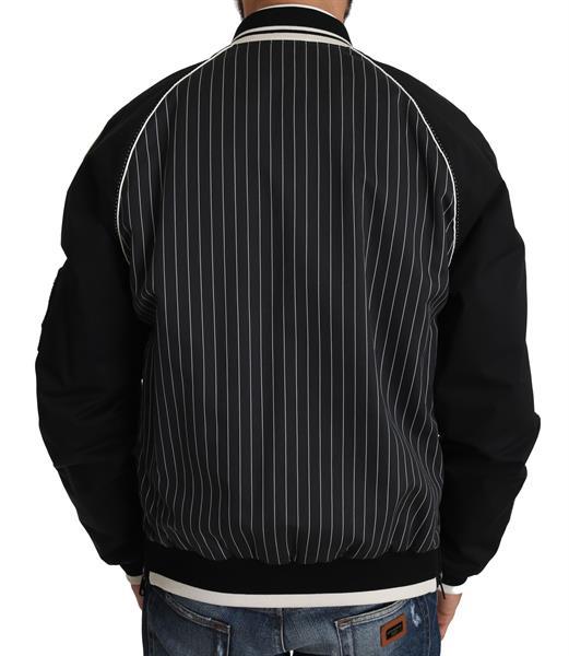 Grote foto dolce gabbana black dd58 sg62 sequined beaded jacket it52 kleding heren jassen zomer