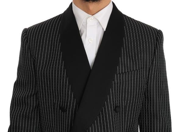 Grote foto dolce gabbana dolce gabbana black double breasted slim f kleding heren kostuums en colberts