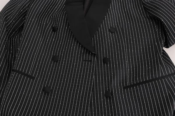 Grote foto dolce gabbana dolce gabbana black double breasted slim f kleding heren kostuums en colberts