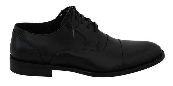 Grote foto dolce gabbana black leather derby formal shoes eu39 us6 kleding heren schoenen