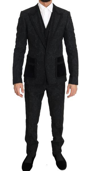 Grote foto dolce gabbana black torrero slim 3 piece one button suit i kleding heren kostuums en colberts