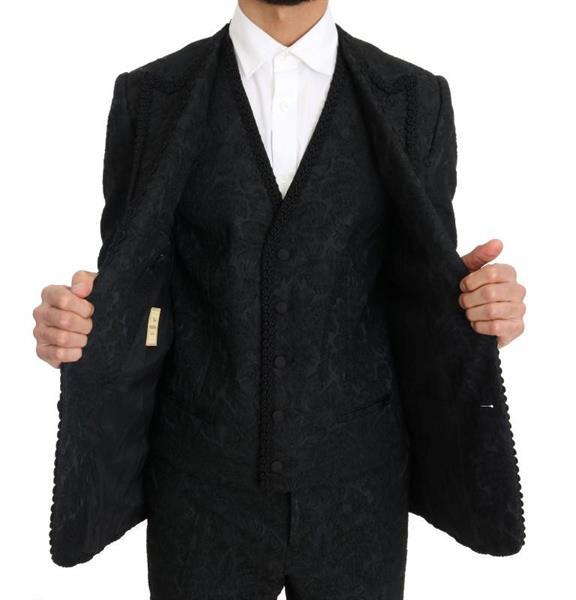 Grote foto dolce gabbana black torrero slim 3 piece one button suit i kleding heren kostuums en colberts