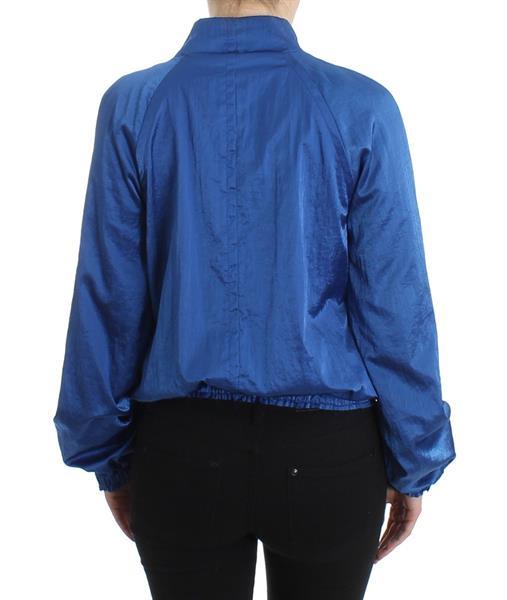 Grote foto gf ferre blue bomber jacket coat blazer short nylon it40 kleding dames jassen zomer