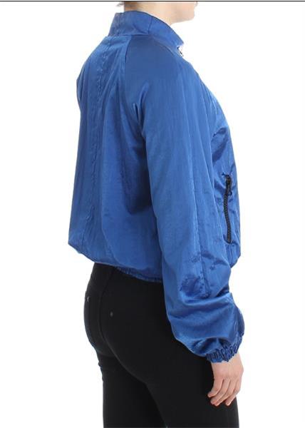 Grote foto gf ferre blue bomber jacket coat blazer short nylon it40 kleding dames jassen zomer