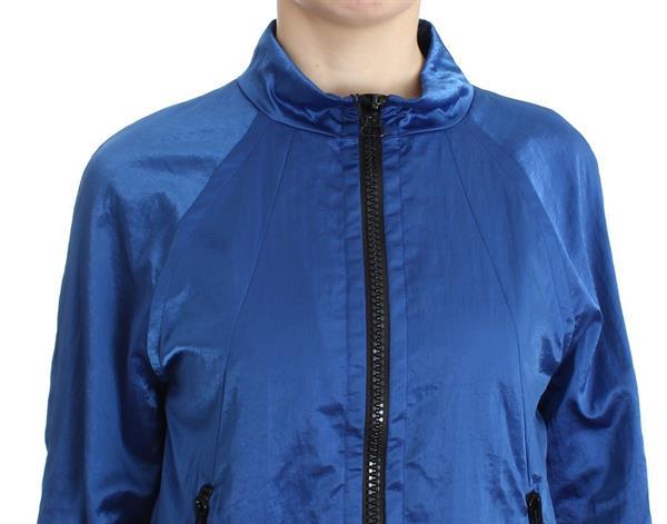 Grote foto gf ferre blue bomber jacket coat blazer short nylon it40 kleding dames jassen zomer