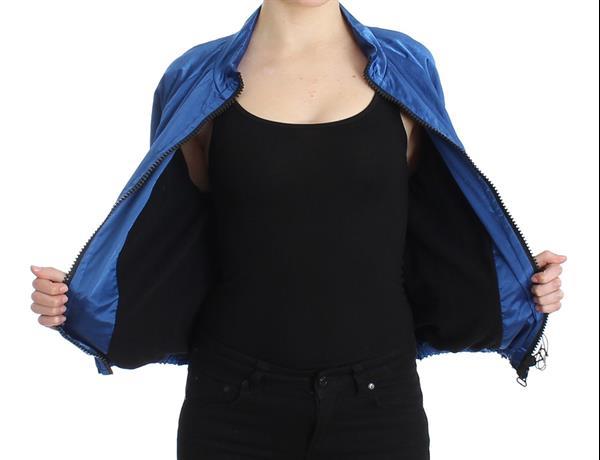 Grote foto gf ferre blue bomber jacket coat blazer short nylon it40 kleding dames jassen zomer