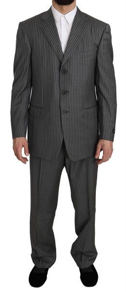 Grote foto ermenegildo zegna wool gray striped 2 piece suit it50 l kleding heren kostuums en colberts