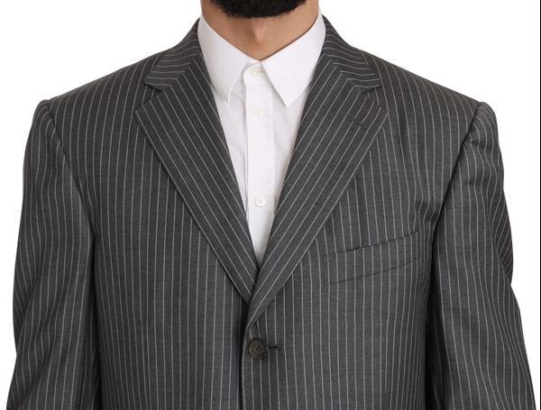 Grote foto ermenegildo zegna wool gray striped 2 piece suit it50 l kleding heren kostuums en colberts