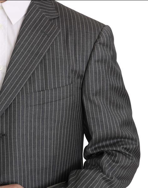 Grote foto ermenegildo zegna wool gray striped 2 piece suit it50 l kleding heren kostuums en colberts