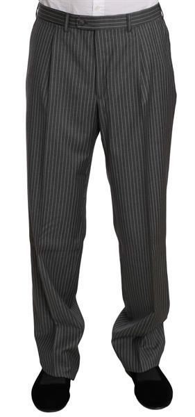 Grote foto ermenegildo zegna wool gray striped 2 piece suit it50 l kleding heren kostuums en colberts