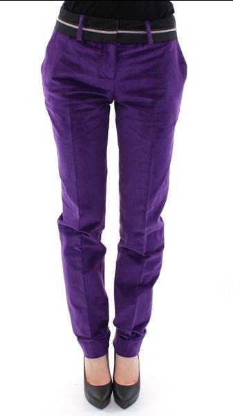 Grote foto dolce gabbana purple cotton corduroys jeans it38 xs kleding dames spijkerbroeken en jeans