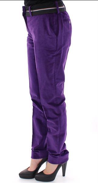 Grote foto dolce gabbana purple cotton corduroys jeans it38 xs kleding dames spijkerbroeken en jeans