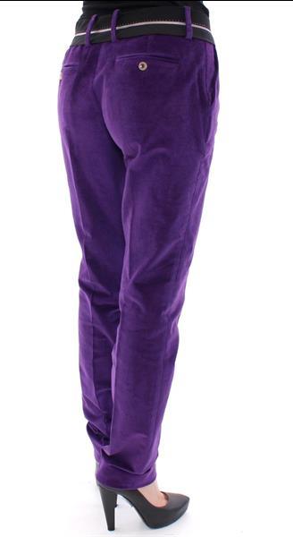 Grote foto dolce gabbana purple cotton corduroys jeans it38 xs kleding dames spijkerbroeken en jeans