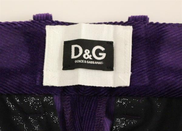 Grote foto dolce gabbana purple cotton corduroys jeans it38 xs kleding dames spijkerbroeken en jeans