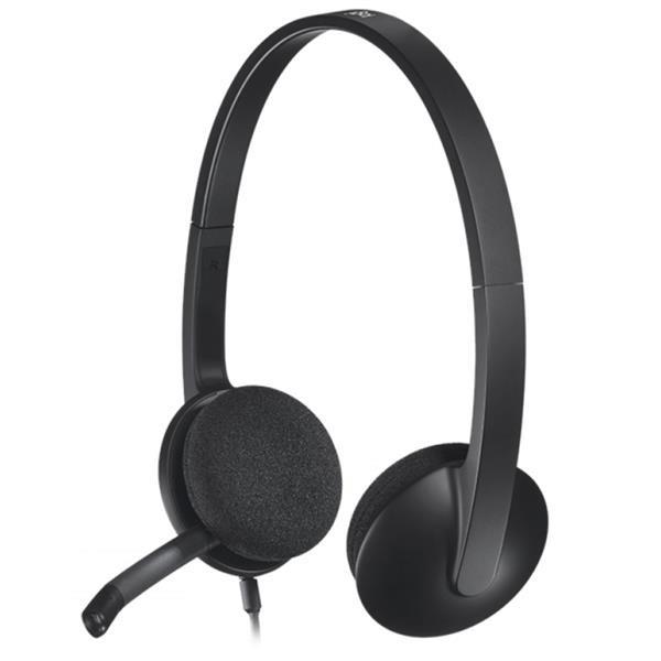 Grote foto h340 headset hoofdband zwart audio tv en foto koptelefoons