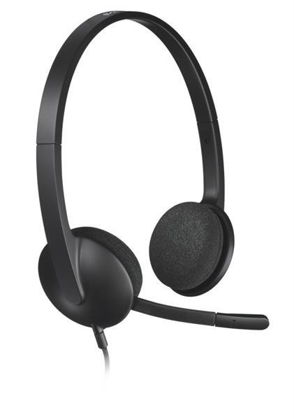 Grote foto h340 headset hoofdband zwart audio tv en foto koptelefoons
