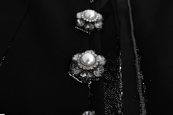Grote foto dolce gabbana dolce gabbana black stretch crystal sheath kleding dames jurken en rokken