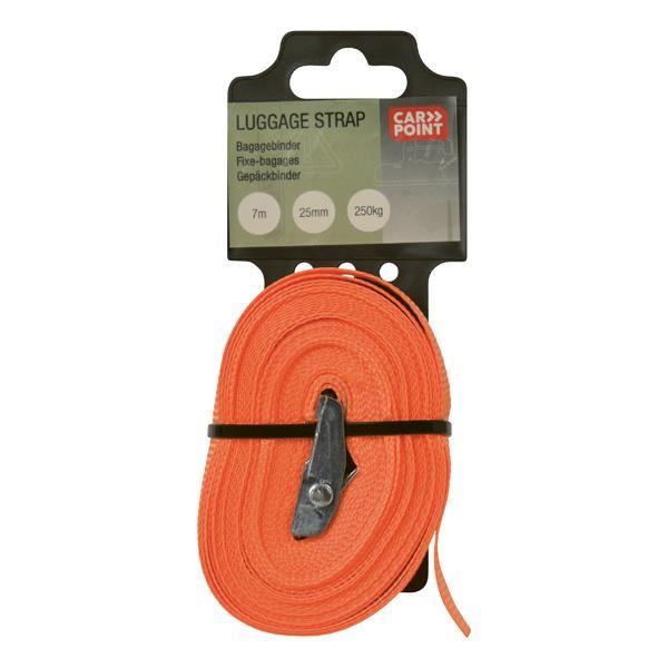 Grote foto carpoint bagagebinder met klem 7m x 25mm 0928002 caravans en kamperen caravan accessoires