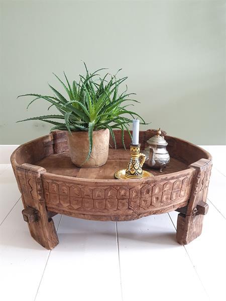 Grote foto maalsteen tafel huis en inrichting woningdecoratie