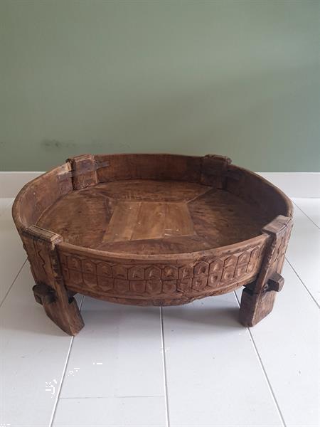 Grote foto maalsteen tafel huis en inrichting woningdecoratie