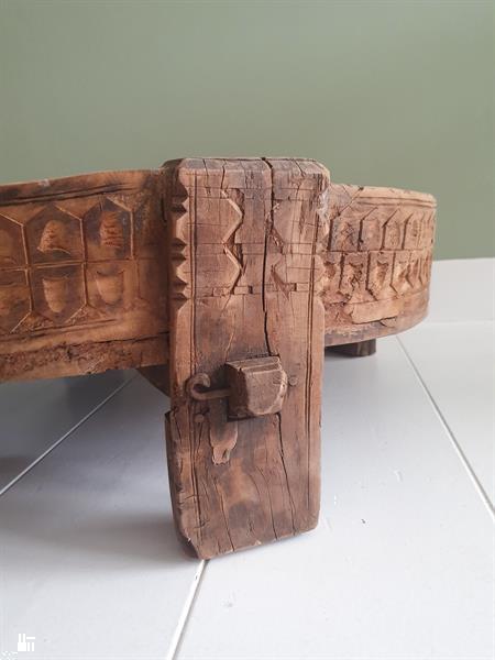 Grote foto maalsteen tafel huis en inrichting woningdecoratie