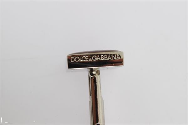 Grote foto dolce gabbana silver brass square red stone cufflinks kleding dames sieraden