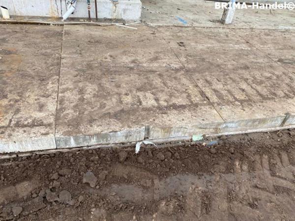 Grote foto betonplaten agriplaten industrieplaten 200x120x12cm koepad tuin en terras tegels en terrasdelen