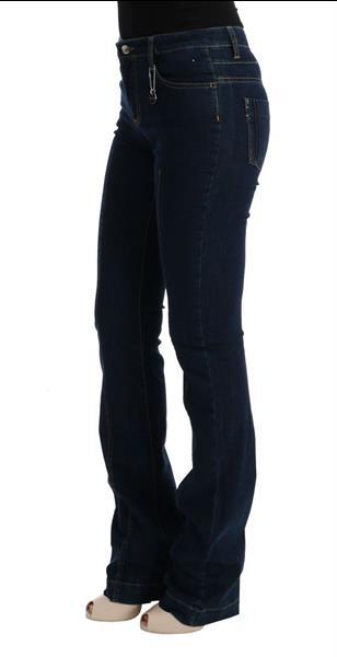 Grote foto costume national blue cotton bootcut flared jeans w25 kleding dames spijkerbroeken en jeans