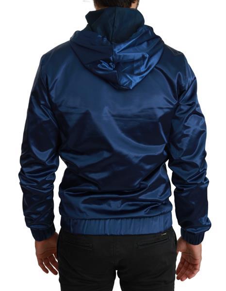 Grote foto dolce gabbana blue dg sport zipper hooded sweater it46 s kleding heren truien en vesten