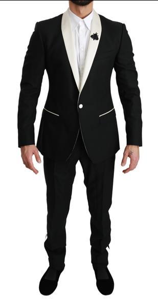 Grote foto dolce gabbana black wool royal bee 2 piece martini suit it kleding heren kostuums en colberts