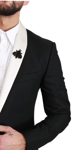 Grote foto dolce gabbana black wool royal bee 2 piece martini suit it kleding heren kostuums en colberts