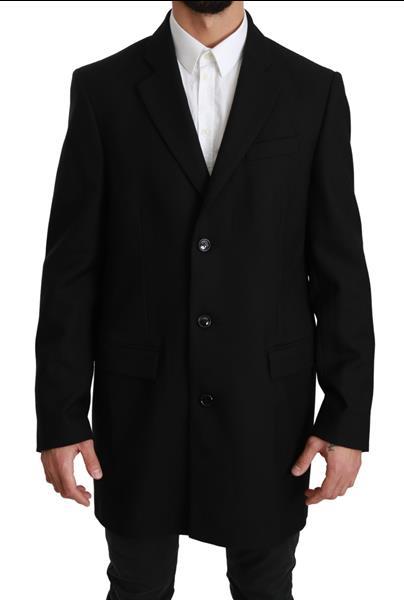 Grote foto dolce gabbana black 100 wool jacket coat blazer it50 l kleding heren t shirts