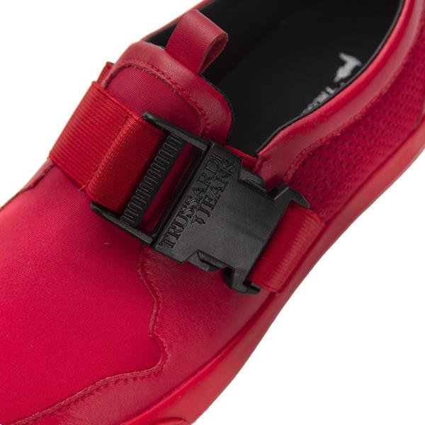 Grote foto trussardi jeans rosso red sneakers eu40 us7 kleding heren schoenen