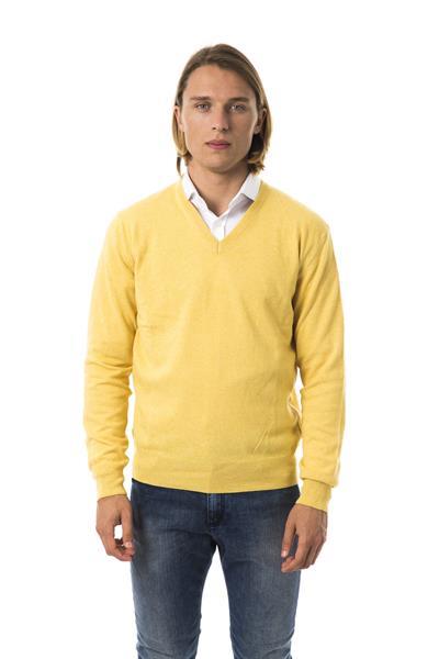 Grote foto uominitaliani giallo sweater s kleding heren truien en vesten