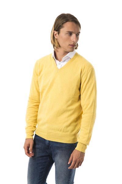 Grote foto uominitaliani giallo sweater s kleding heren truien en vesten