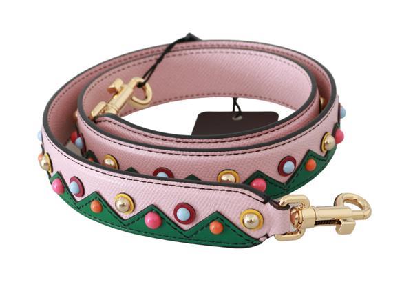 Grote foto dolce gabbana pink green bead handbag accessory shoulder s kleding dames sieraden