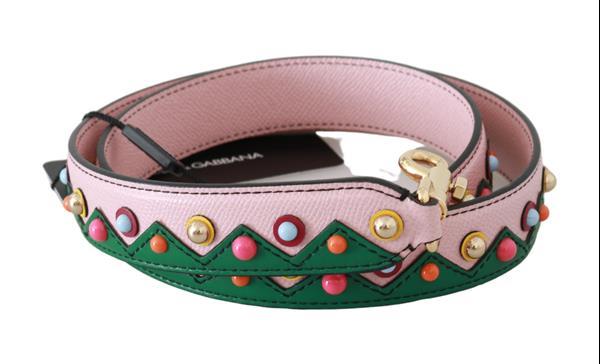 Grote foto dolce gabbana pink green bead handbag accessory shoulder s kleding dames sieraden
