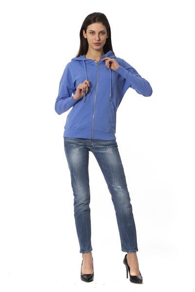 Grote foto frankie morello bluzaffiro sweater xs kleding dames truien en vesten