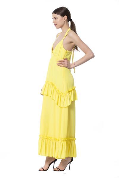 Grote foto silvian heach yellow dress xs kleding dames jurken en rokken